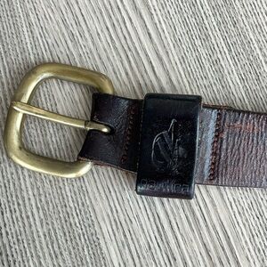 Vintage 90s Nautica genuine leather belt
